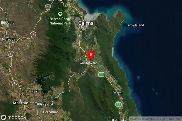 Gordonvale,Queensland Satellite Map