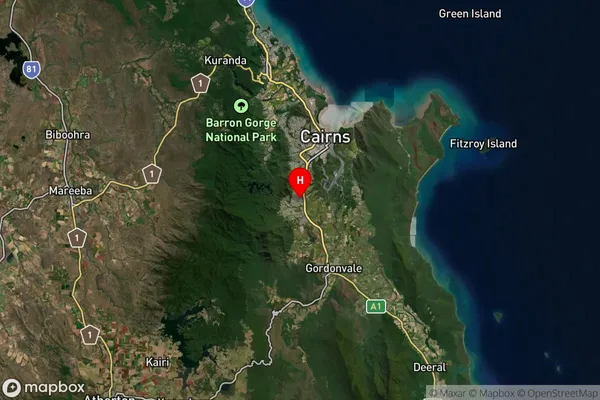 Bentley Park,Queensland Satellite Map