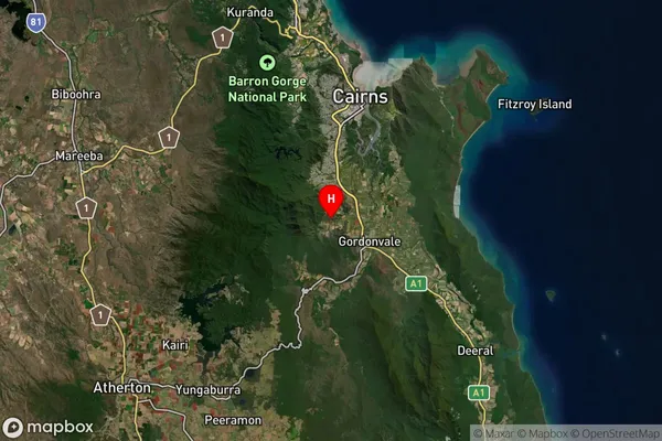 Mount Peter,Queensland Satellite Map