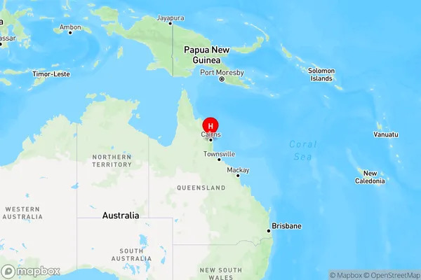 Cairns,Queensland Region Map