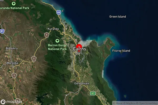 Cairns Mc,Queensland Satellite Map