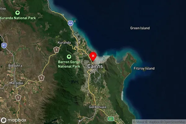 Cairns North,Queensland Satellite Map