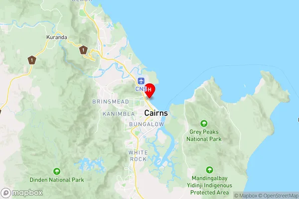 Cairns North,Queensland Area Map