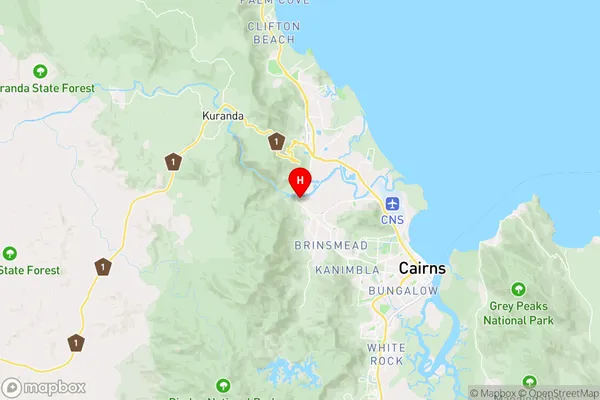 Kamerunga,Queensland Area Map