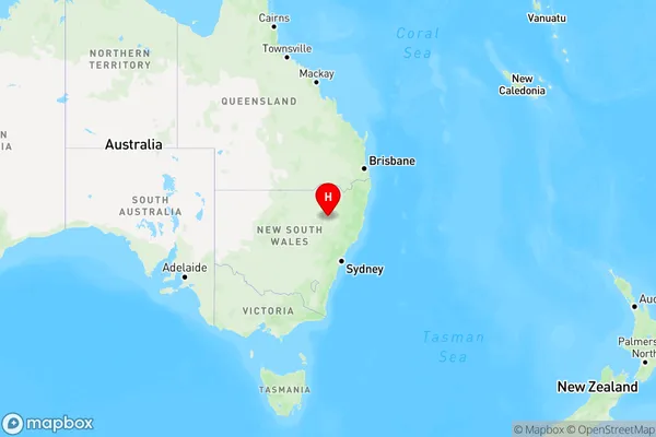 Coocooboonah,New South Wales Region Map