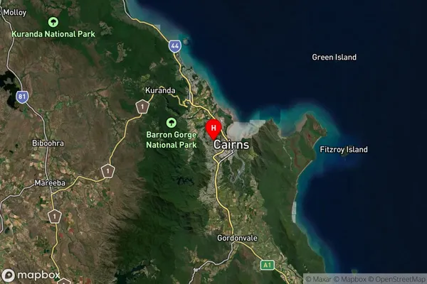 Manoora,Queensland Satellite Map