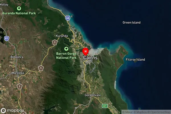 Manunda,Queensland Satellite Map