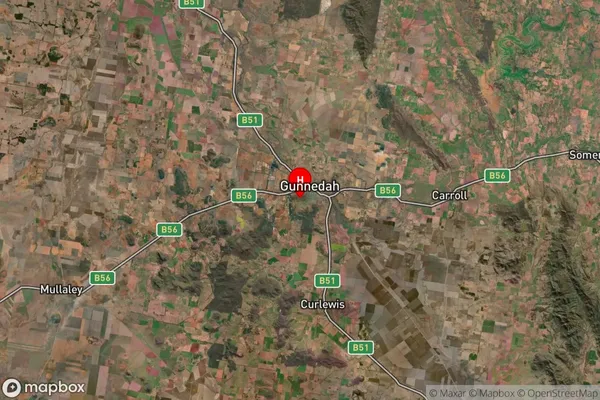 Gunnedah,New South Wales Satellite Map