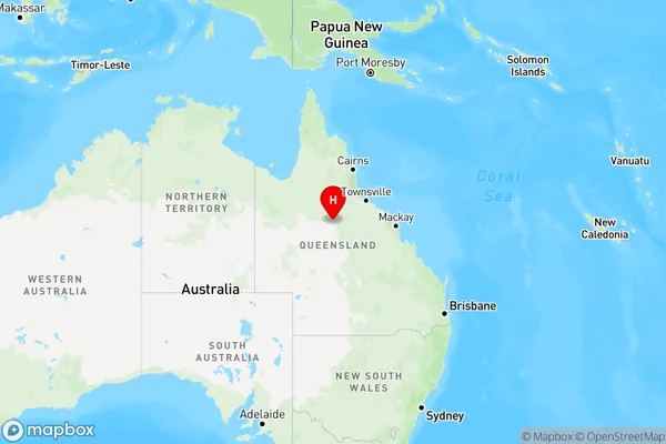 Hughenden,Queensland Region Map