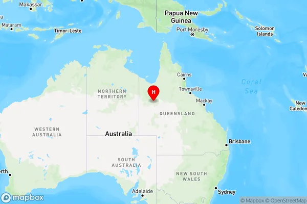 Cloncurry,Queensland Region Map