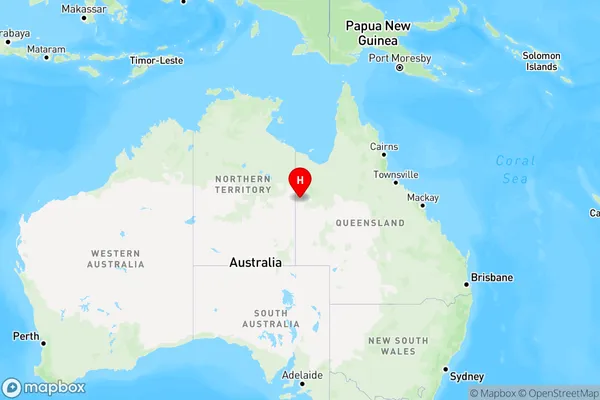 Brunette Downs,Queensland Region Map