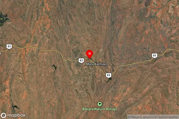 Mary Kathleen,Queensland Satellite Map