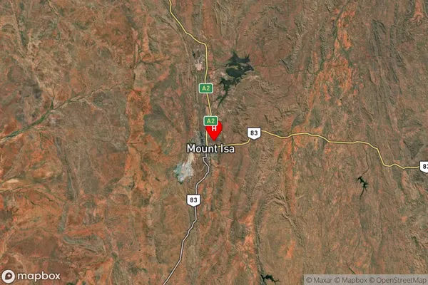 Menzies,Queensland Satellite Map