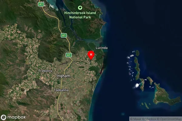 Halifax,Queensland Satellite Map