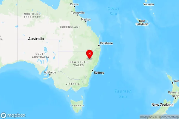 Curlewis,New South Wales Region Map