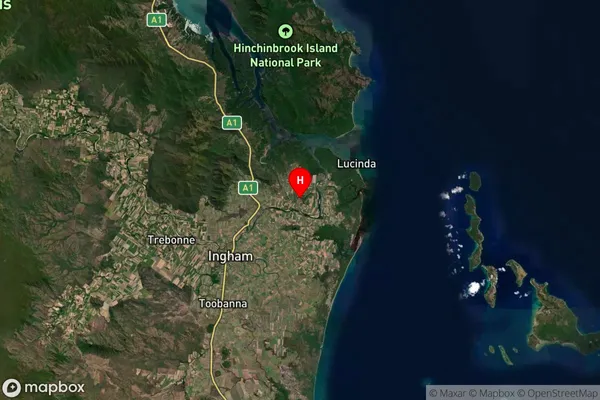 Macknade,Queensland Satellite Map