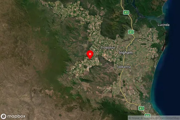 Peacock Siding,Queensland Satellite Map