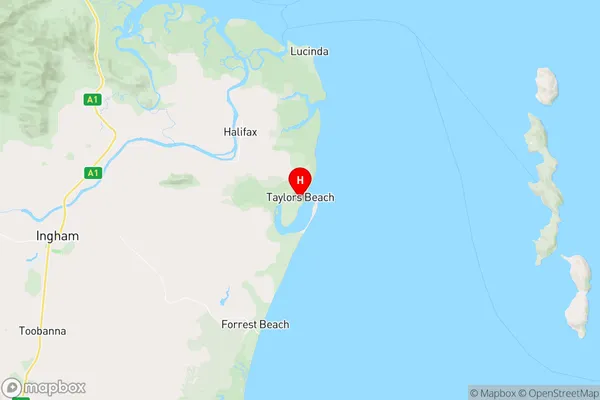 Taylors Beach,Queensland Area Map