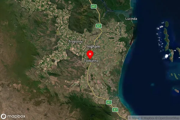 Toobanna,Queensland Satellite Map