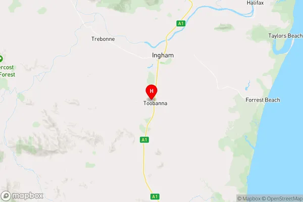 Toobanna,Queensland Area Map