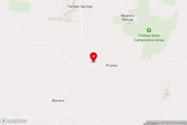 Premer,New South Wales Area Map