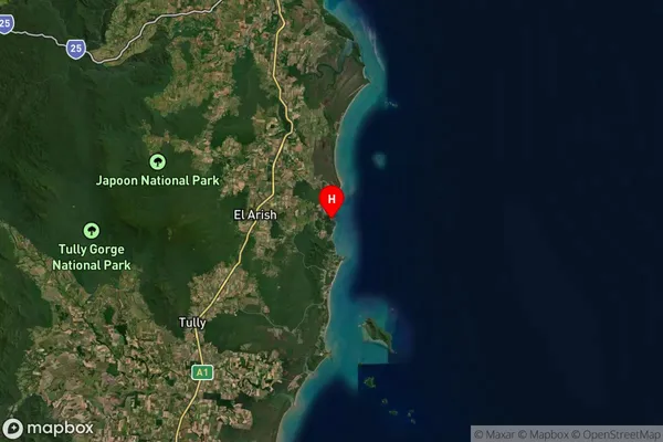 Garners Beach,Queensland Satellite Map