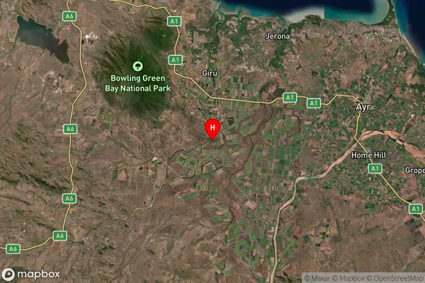 Upper Haughton,Queensland Satellite Map