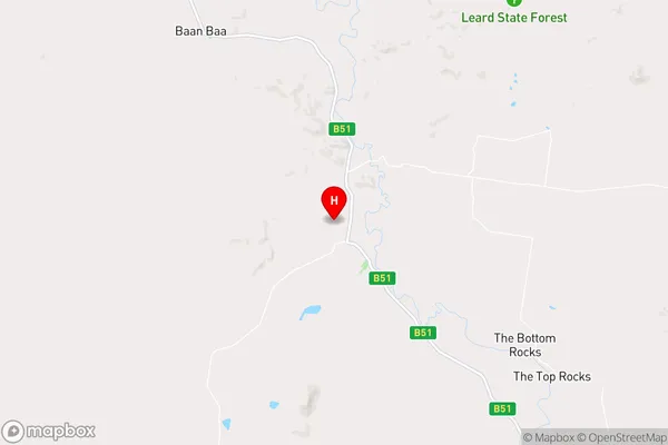 Boggabri,New South Wales Area Map