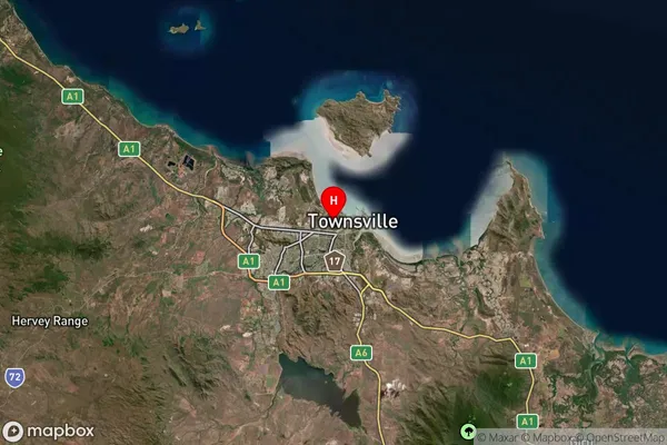 Castle Hill,Queensland Satellite Map