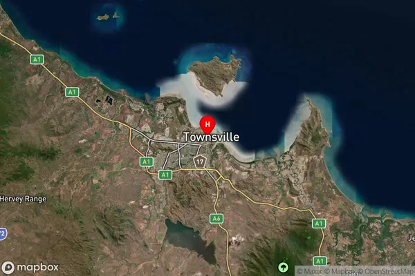 Townsville,Queensland Satellite Map