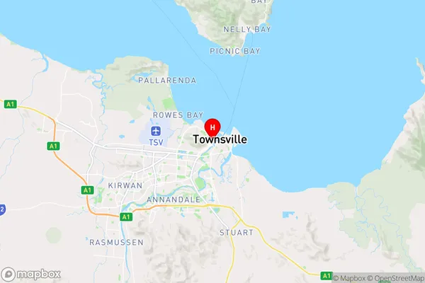 Townsville,Queensland Area Map