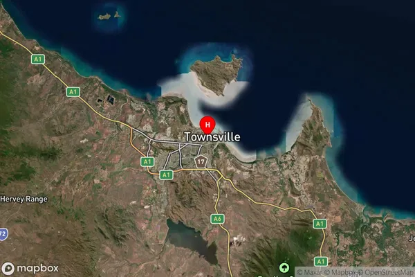 Townsville Dc,Queensland Satellite Map