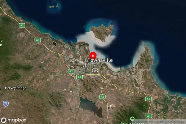 Townsville West,Queensland Satellite Map