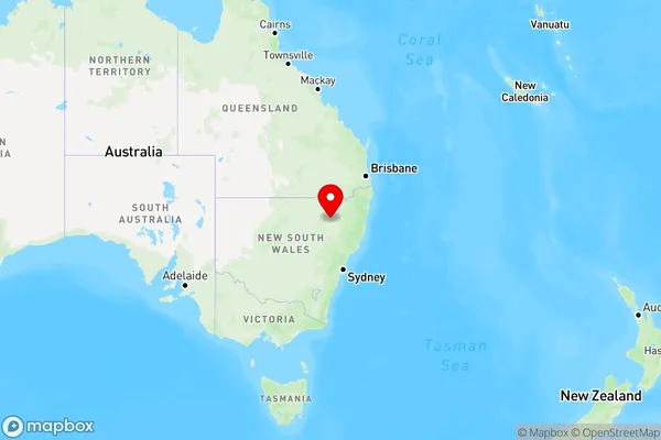 Maules Creek,New South Wales Region Map