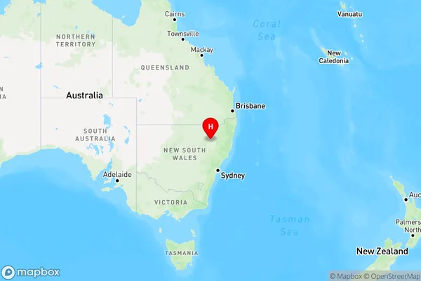 Wean,New South Wales Region Map