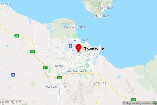 Garbutt Bc,Queensland Area Map