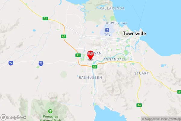 Thuringowa Dc,Queensland Area Map