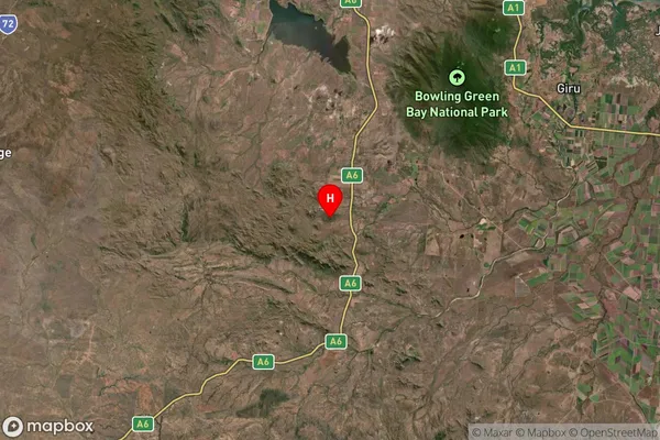 Calcium,Queensland Satellite Map