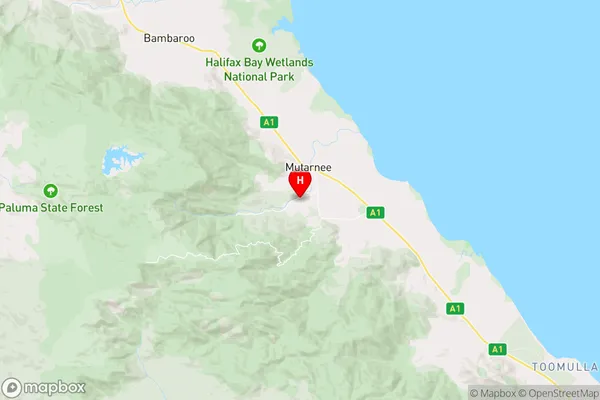 Mutarnee,Queensland Area Map