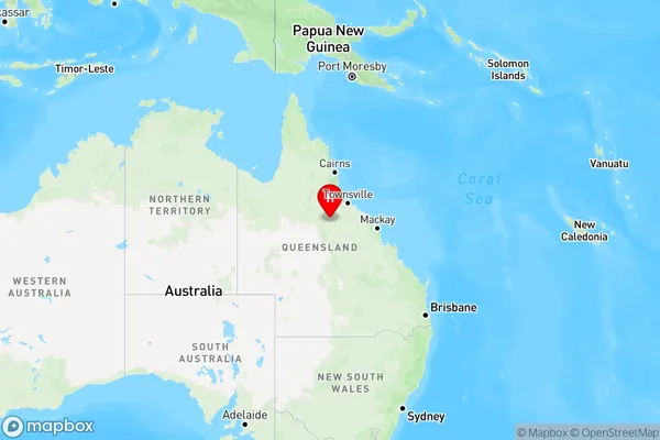 Pentland,Queensland Region Map