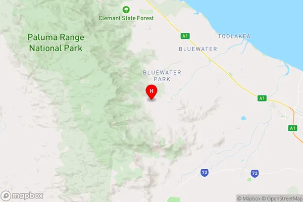 Blue Hills,Queensland Area Map