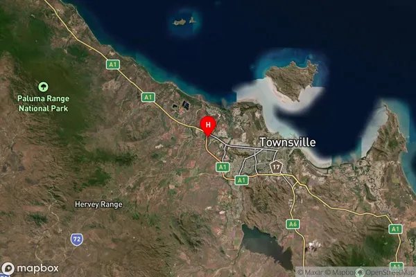 Deeragun,Queensland Satellite Map