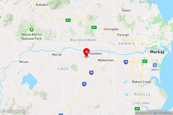 Pleystowe,Queensland Area Map