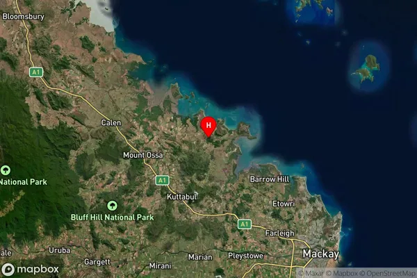 Seaforth,Queensland Satellite Map