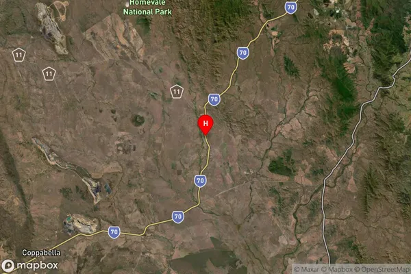 Nebo,Queensland Satellite Map