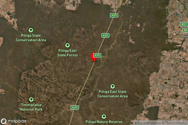 The Pilliga,New South Wales Satellite Map