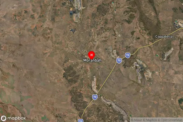 Moranbah,Queensland Satellite Map