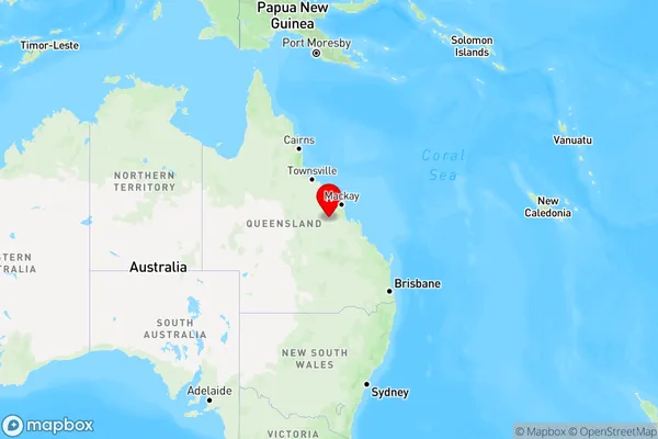 Peak Downs Mine,Queensland Region Map