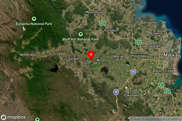 Benholme,Queensland Satellite Map