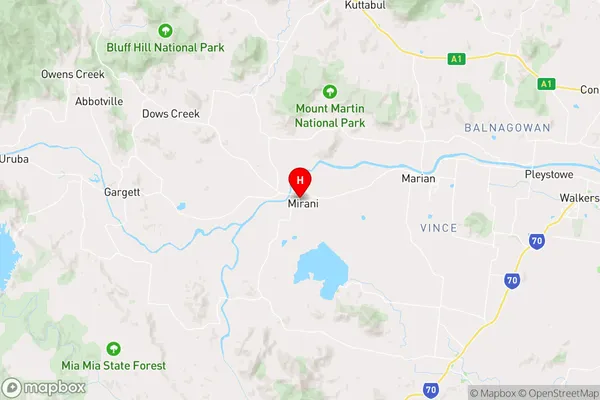 Mirani,Queensland Area Map